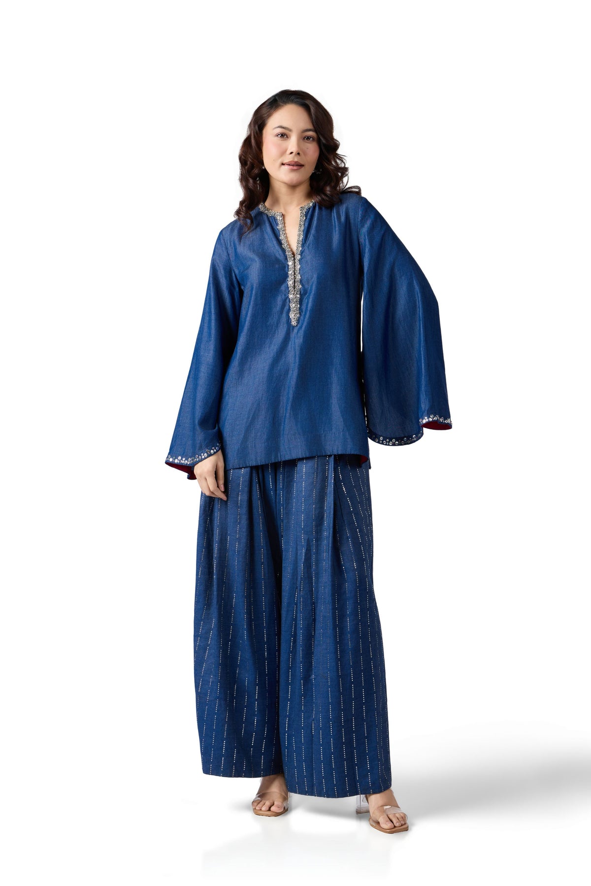 MIDNIGHT STARDUST ROUND NECK TUNIC