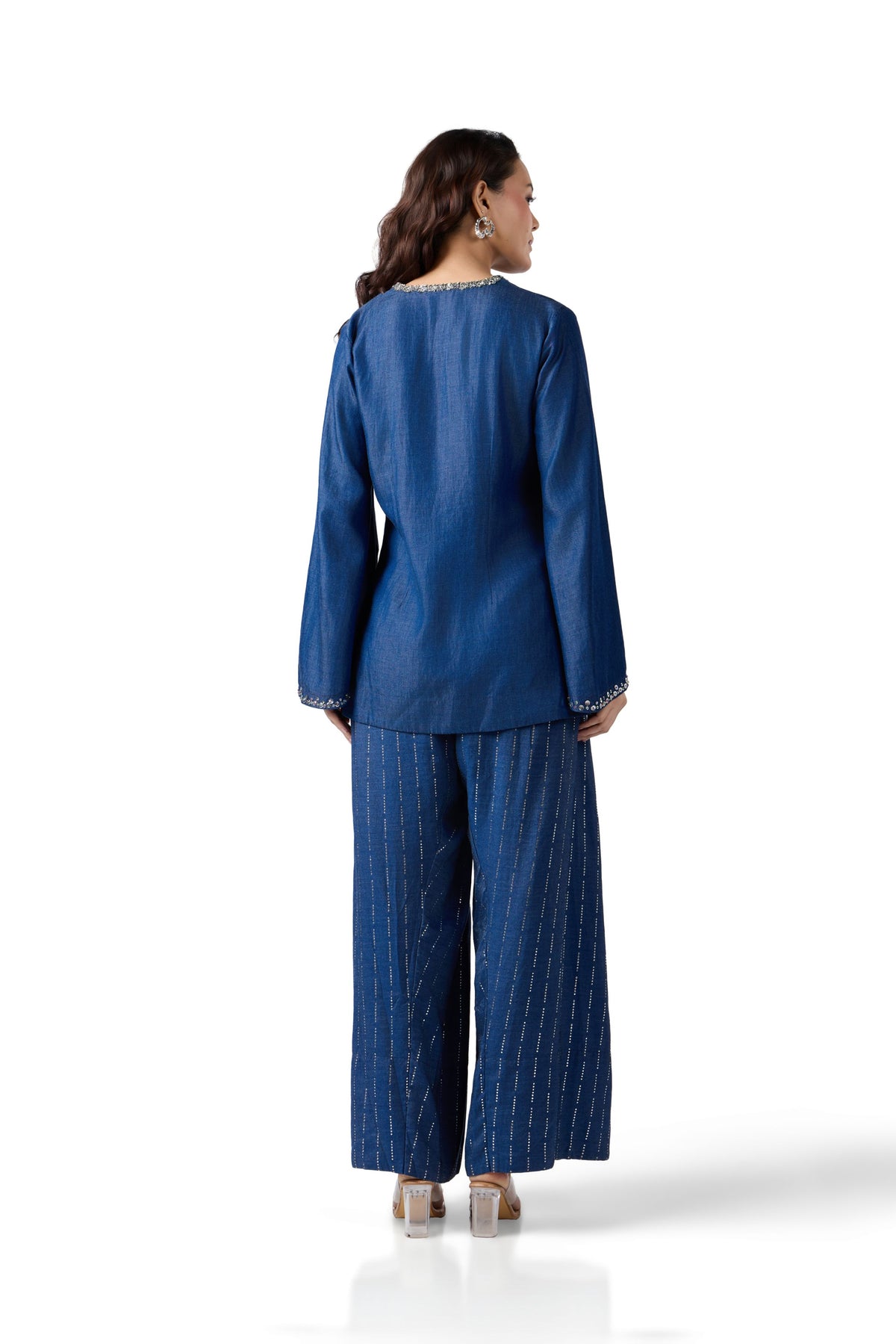 MIDNIGHT STARDUST ROUND NECK TUNIC