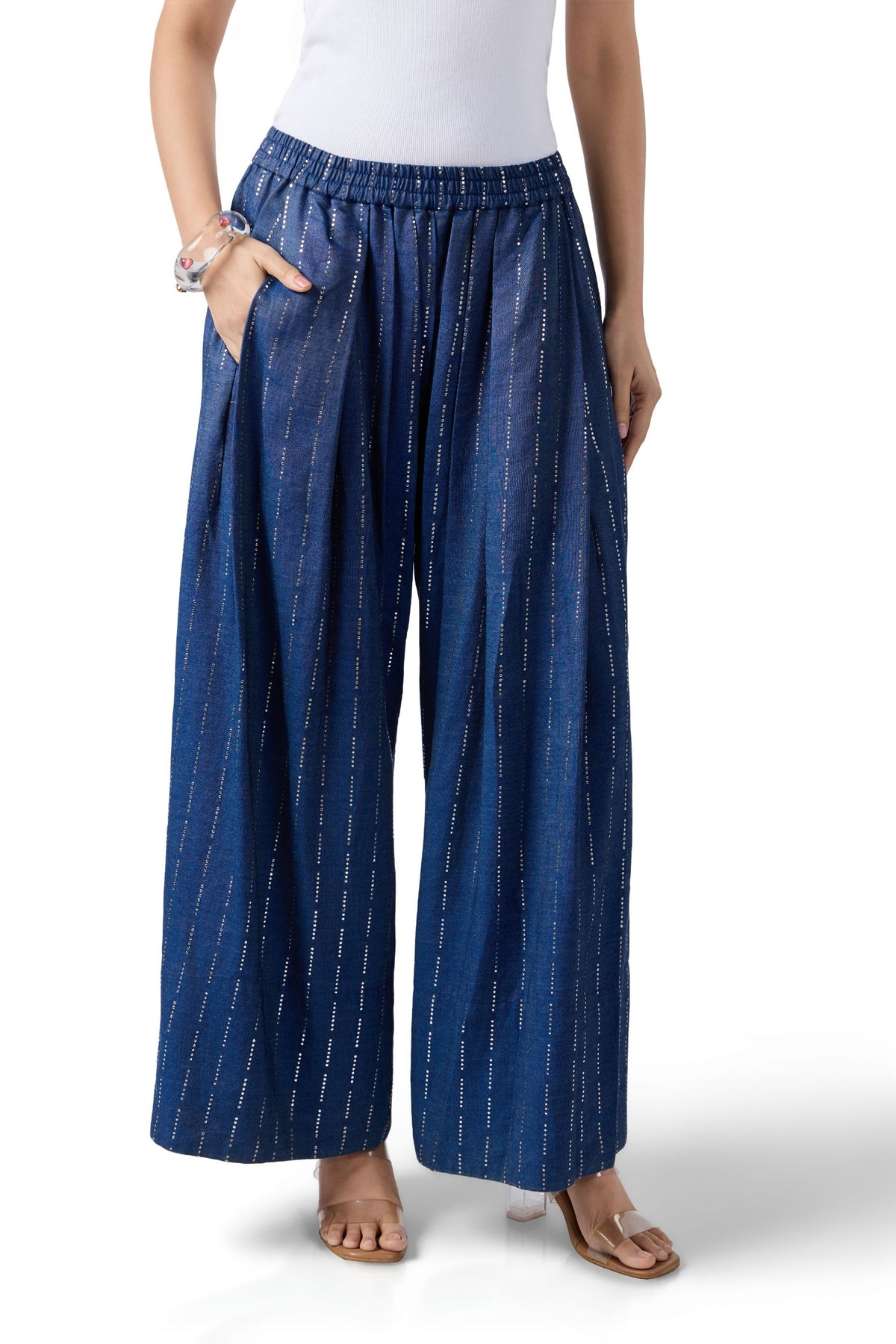 MIDNIGHT MUKAISH FARSI PANTS