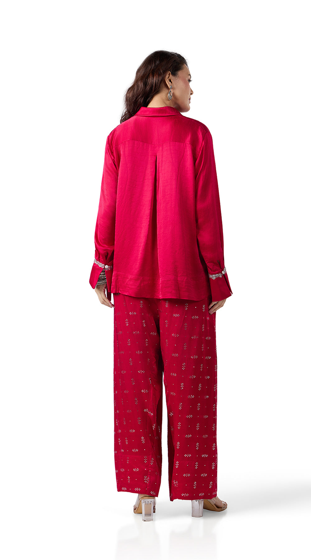 BERRY BLUSH MUKAISH FARSI PANTS
