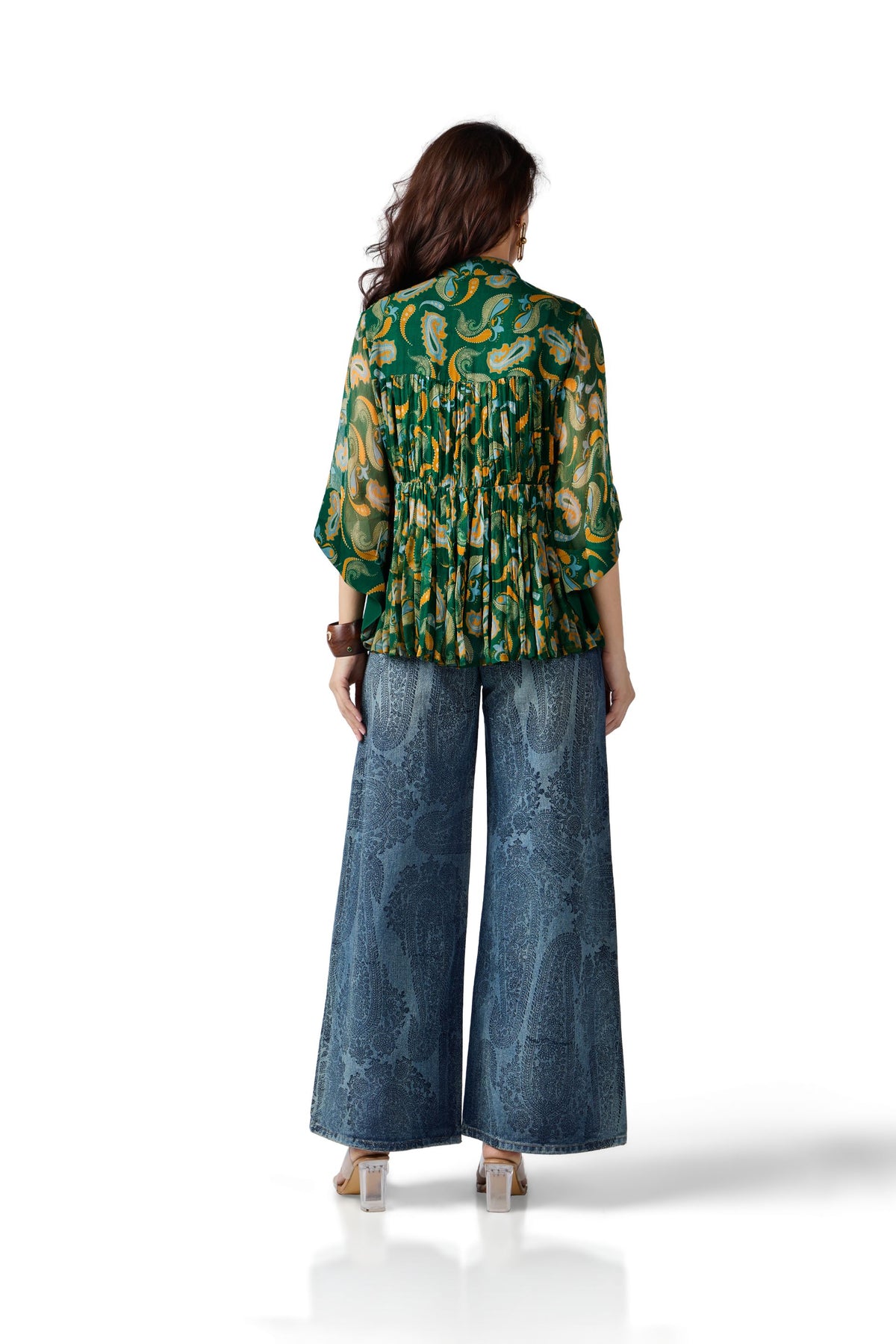 DANDELION PAISLEY LAYERED TOP