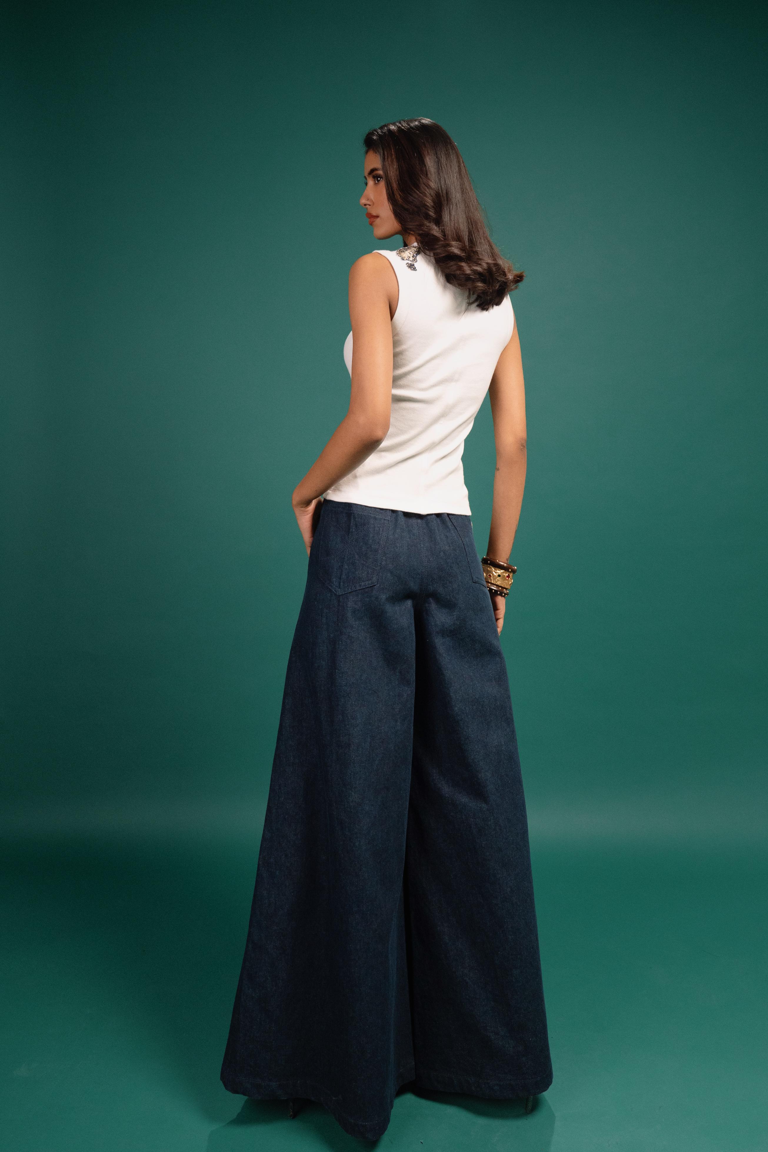 White Spotted Foil Tank