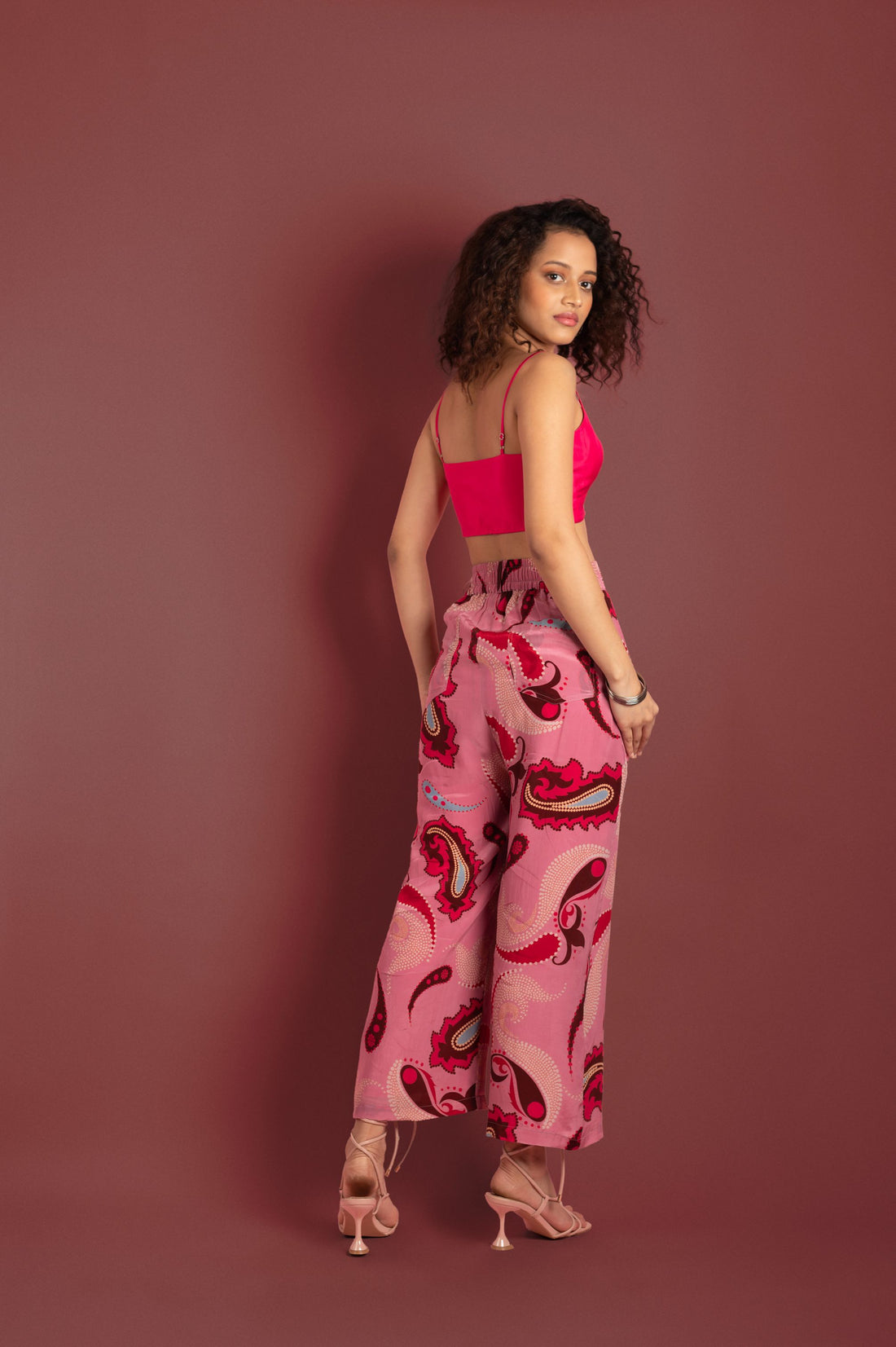 SORBET PAISLEY CROPPED TROUSER