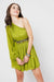 Lime Green One Shoulder Dress